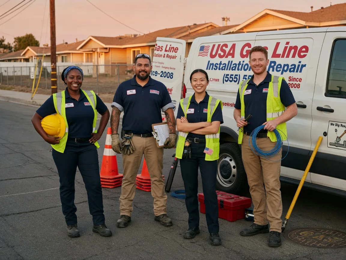 Gas Line Installation company in Rosamond, IL